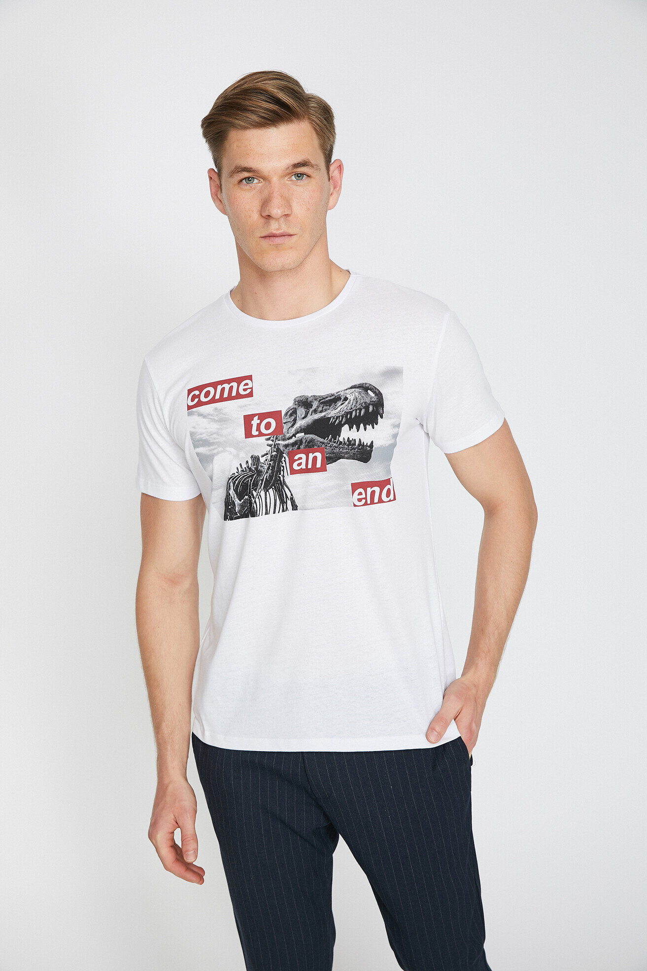   Baskılı Tişört Kısa Kollu