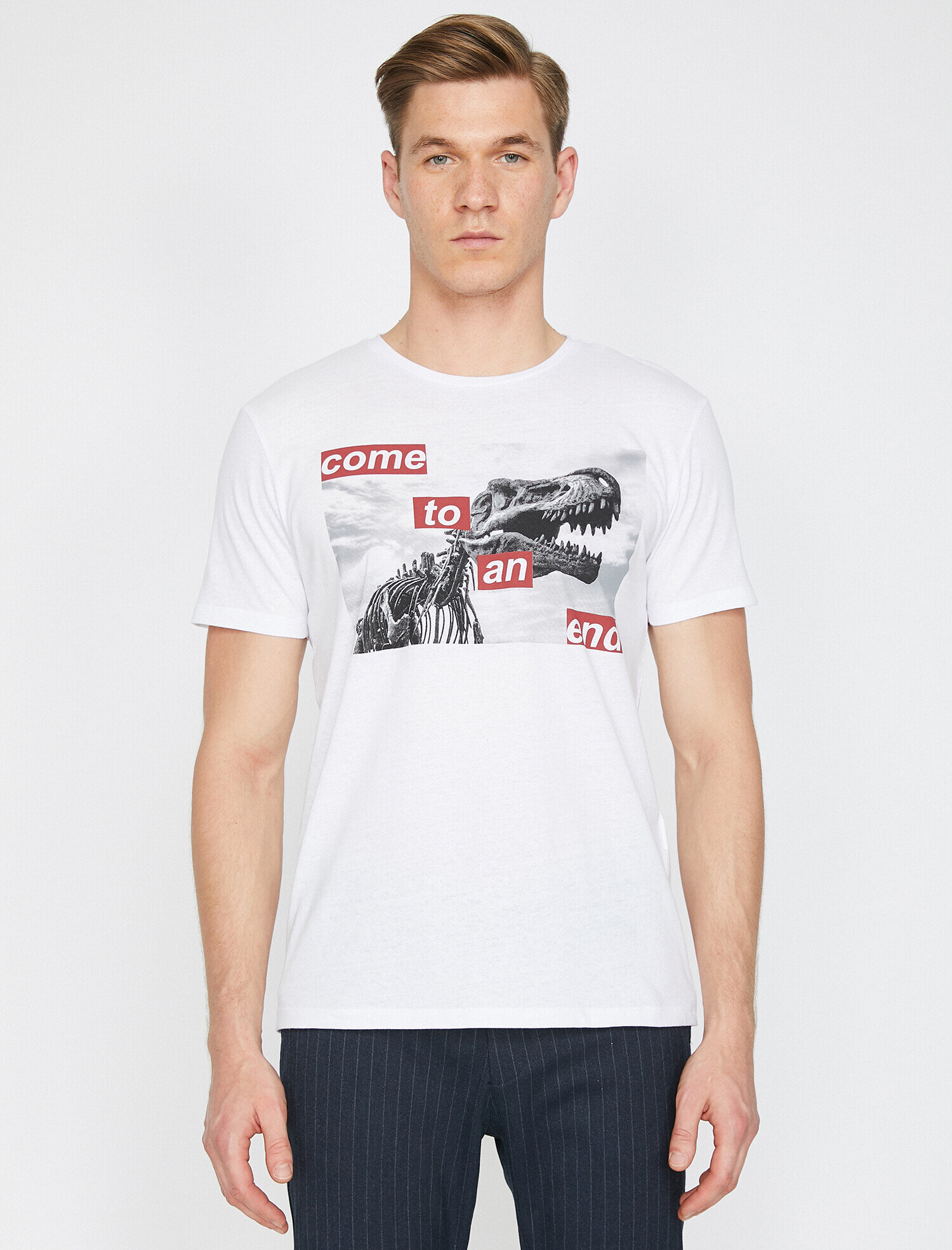   Baskılı Tişört Kısa Kollu