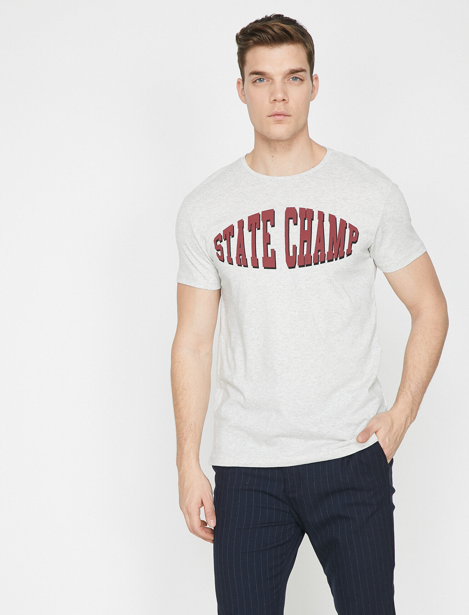   Baskılı Tişört Kısa Kollu