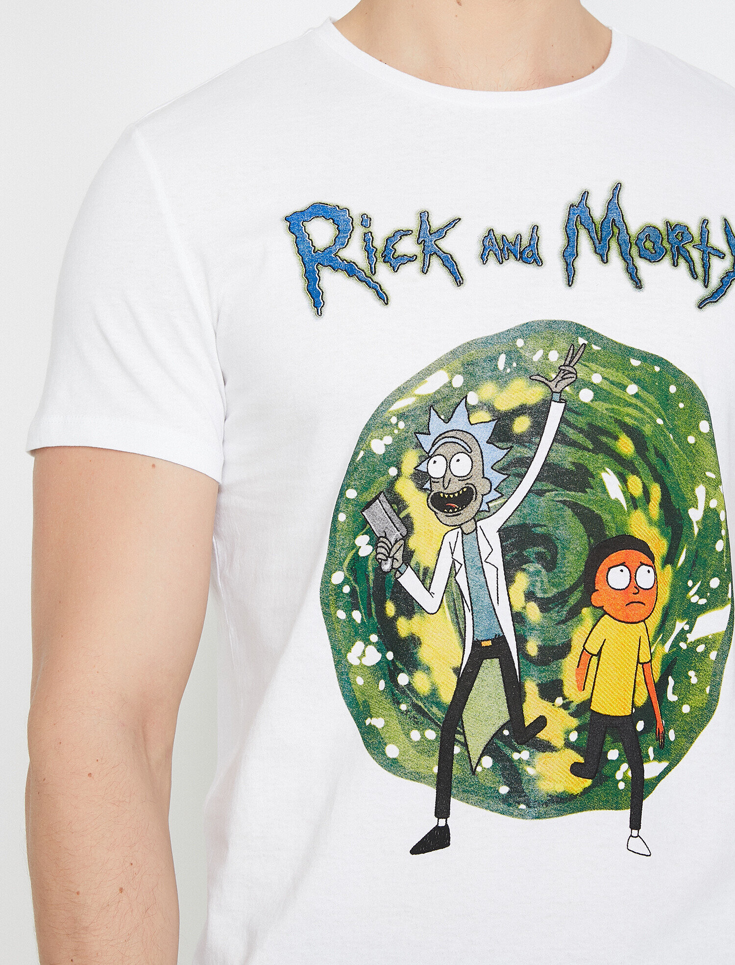   Rıck And Morty Lisanslı Baskılı Tişört