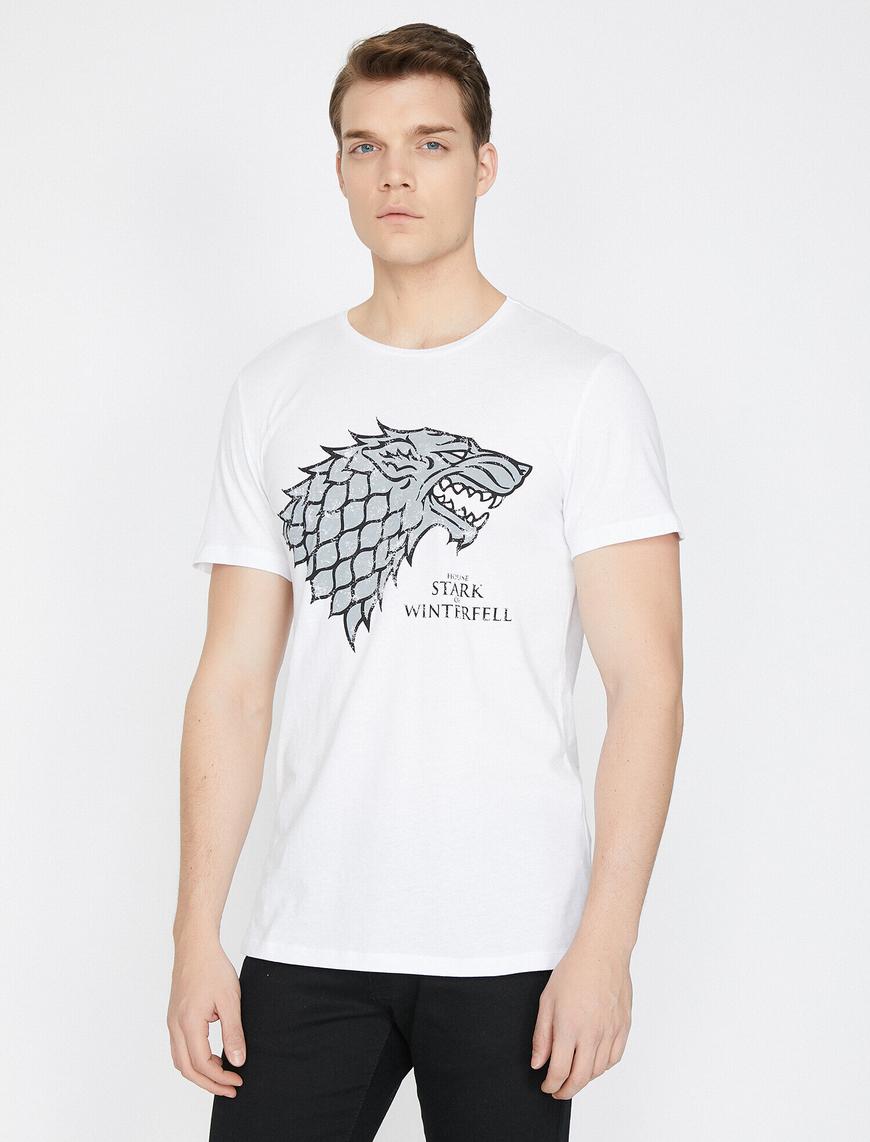   Game Of Thrones Lisanslı Baskılı Tişört