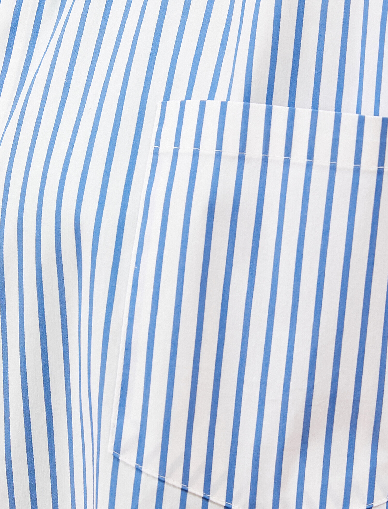   Oversize Gömlek Çizgili Pamuklu