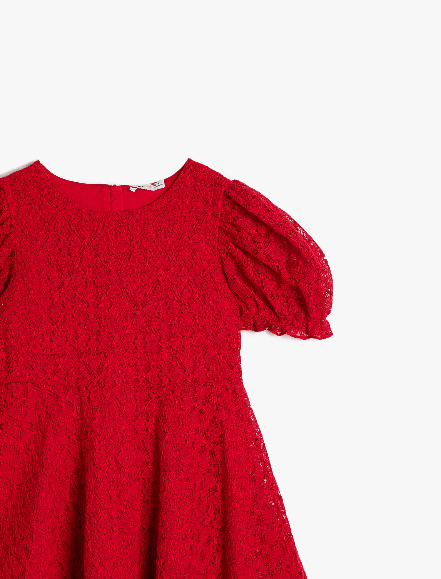  Kız Çocuk Dantel Detaylı Elbise