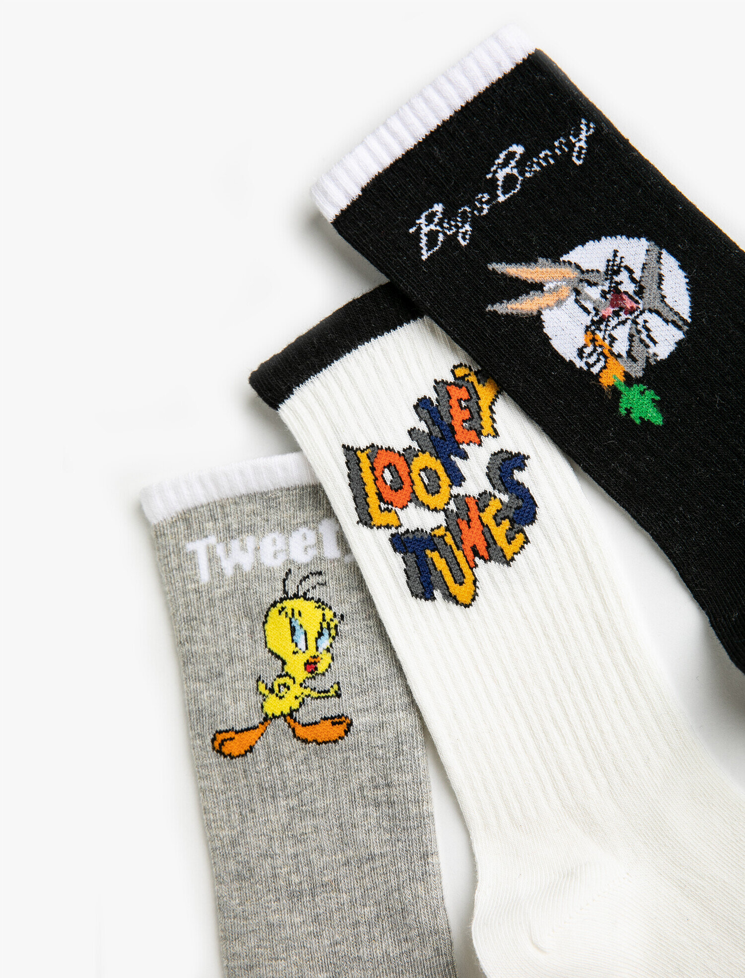  Kız Çocuk Looney Tunes Lisanslı Baskılı Çorap