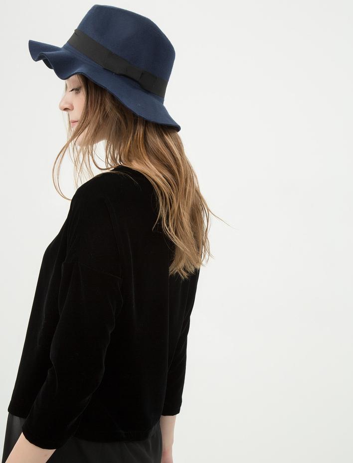 Kadın Fiyonk Detaylı Şapka