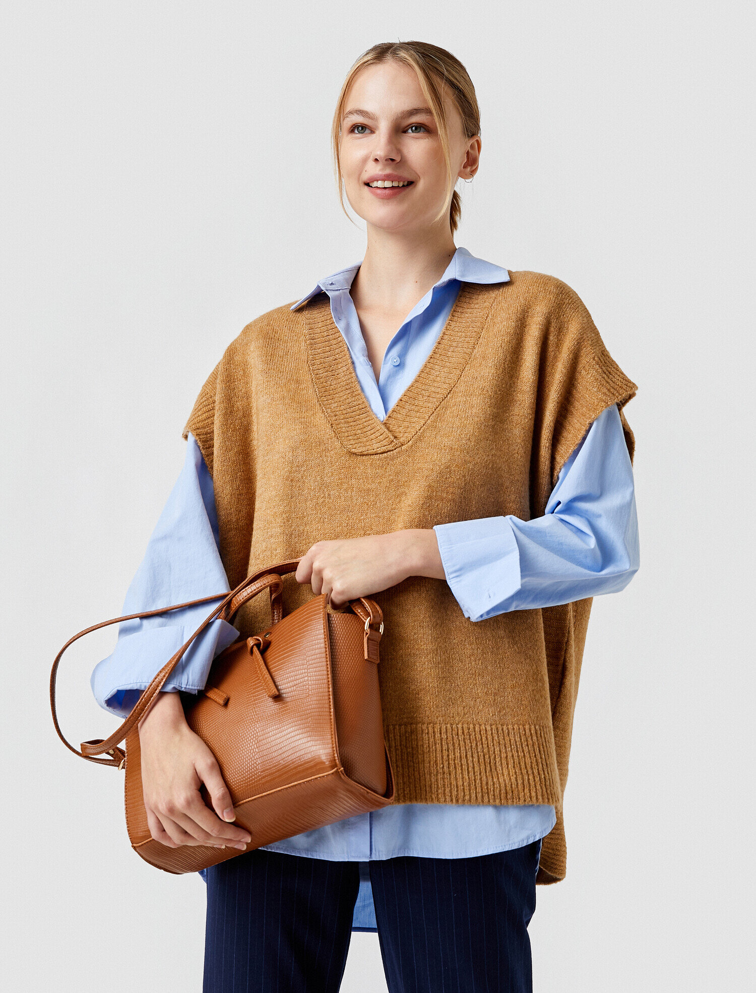  Kadın Suni Deri Omuz Çantası