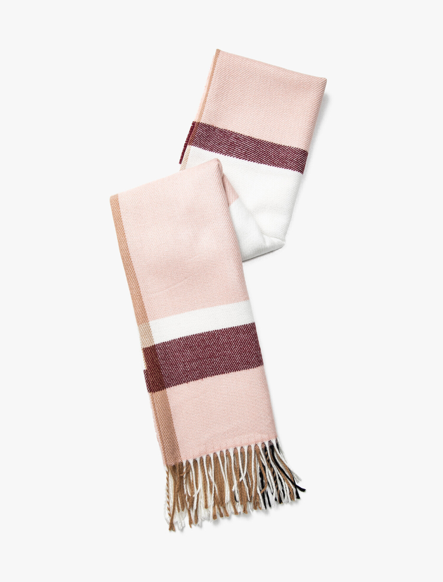  Kadın Renk Bloklu Atkı