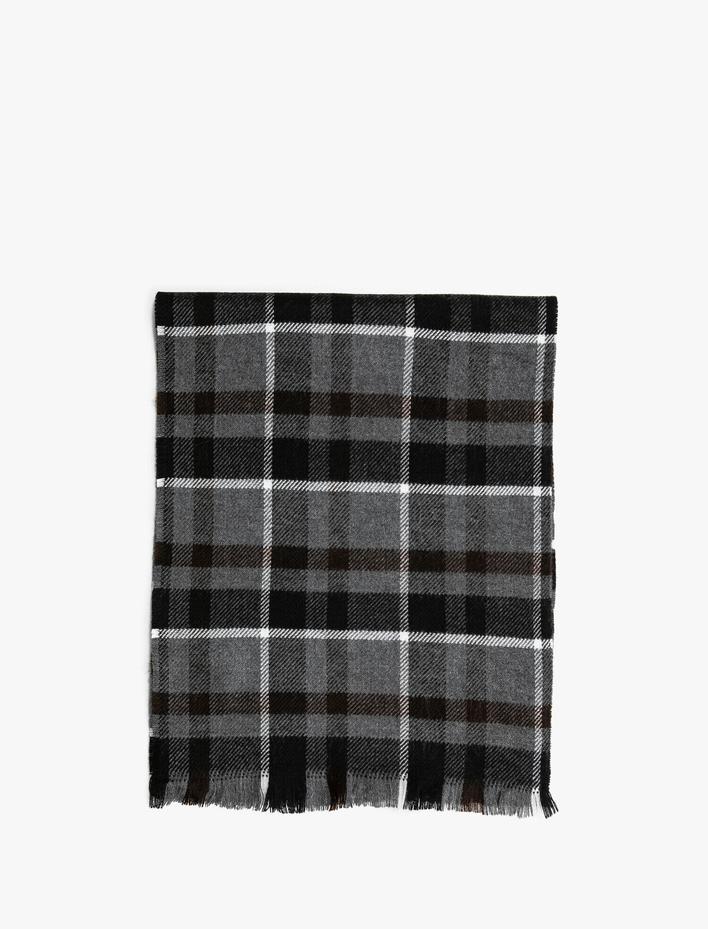 Erkek Ekose Desenli Atkı