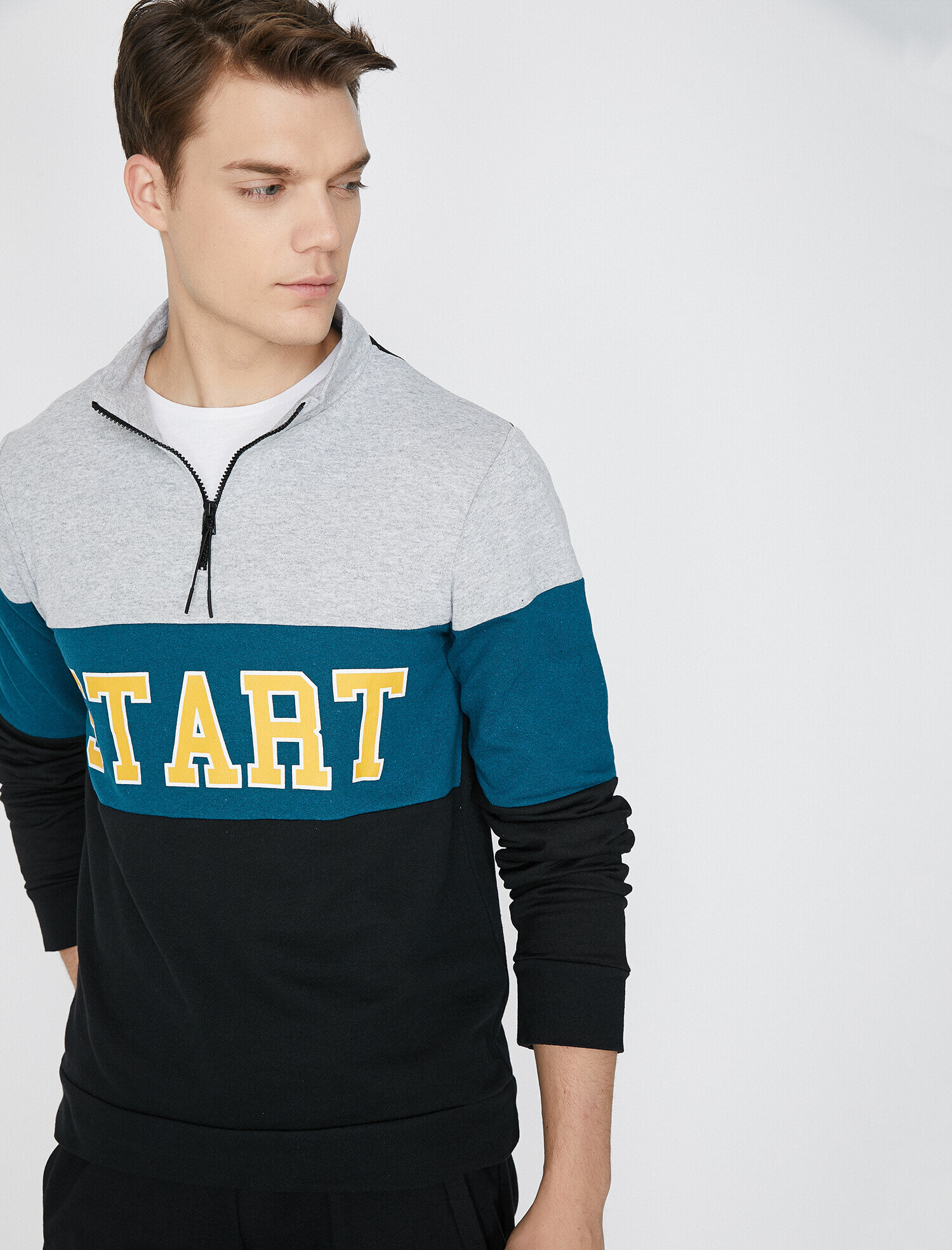   Yazılı Baskılı Sweatshirt