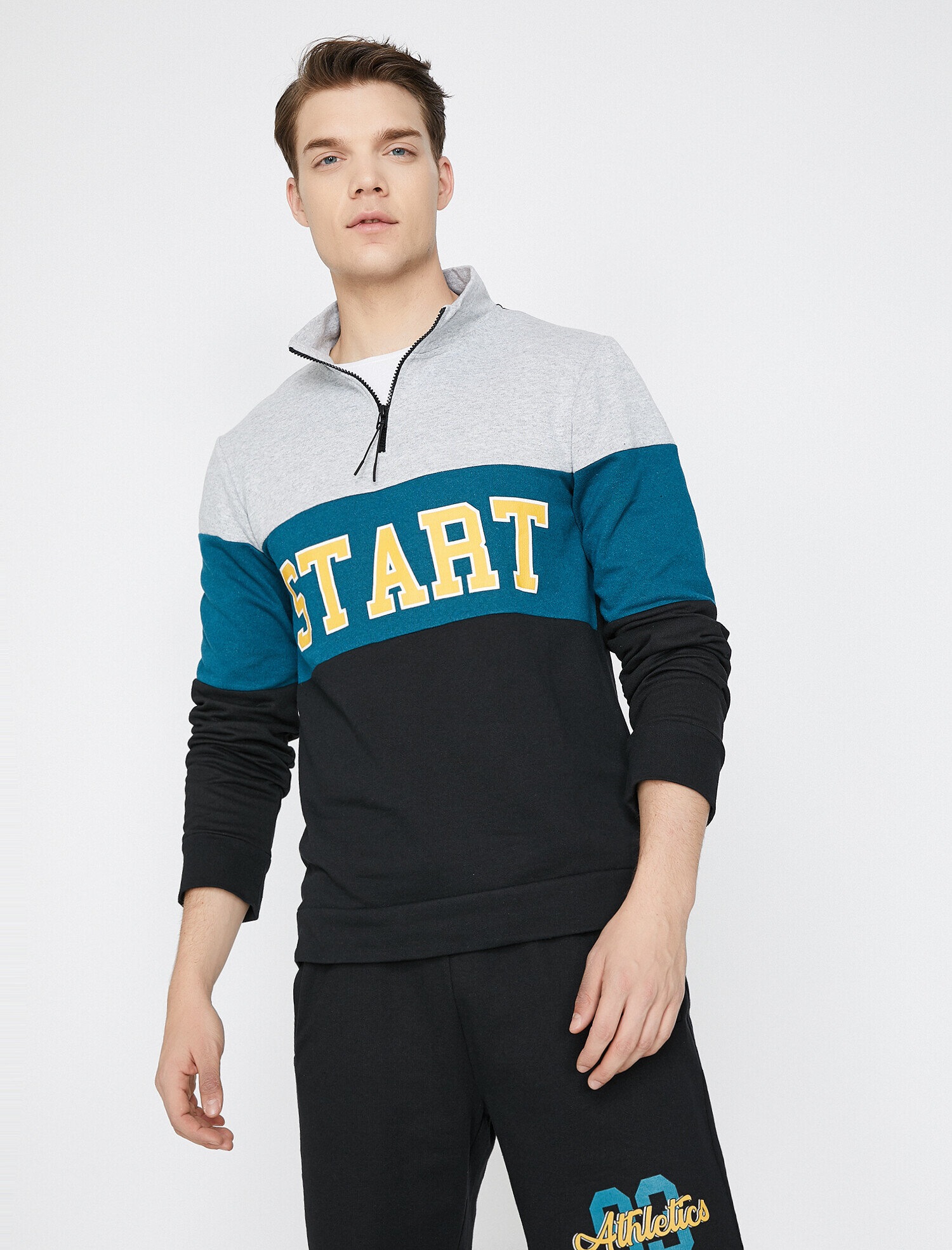   Yazılı Baskılı Sweatshirt