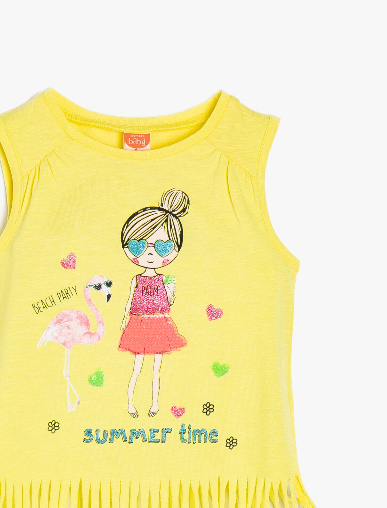  Kız Bebek Yazılı Baskılı Atlet