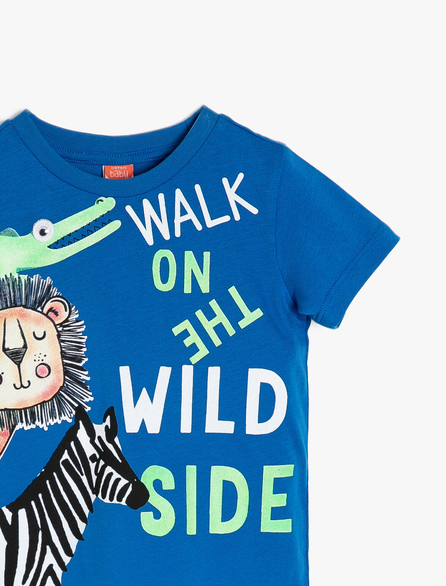  Erkek Bebek Yazılı Baskılı Tişört