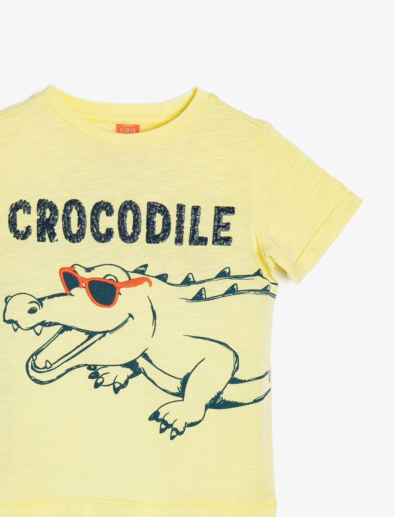 Erkek Bebek Baskı Detaylı Tişört