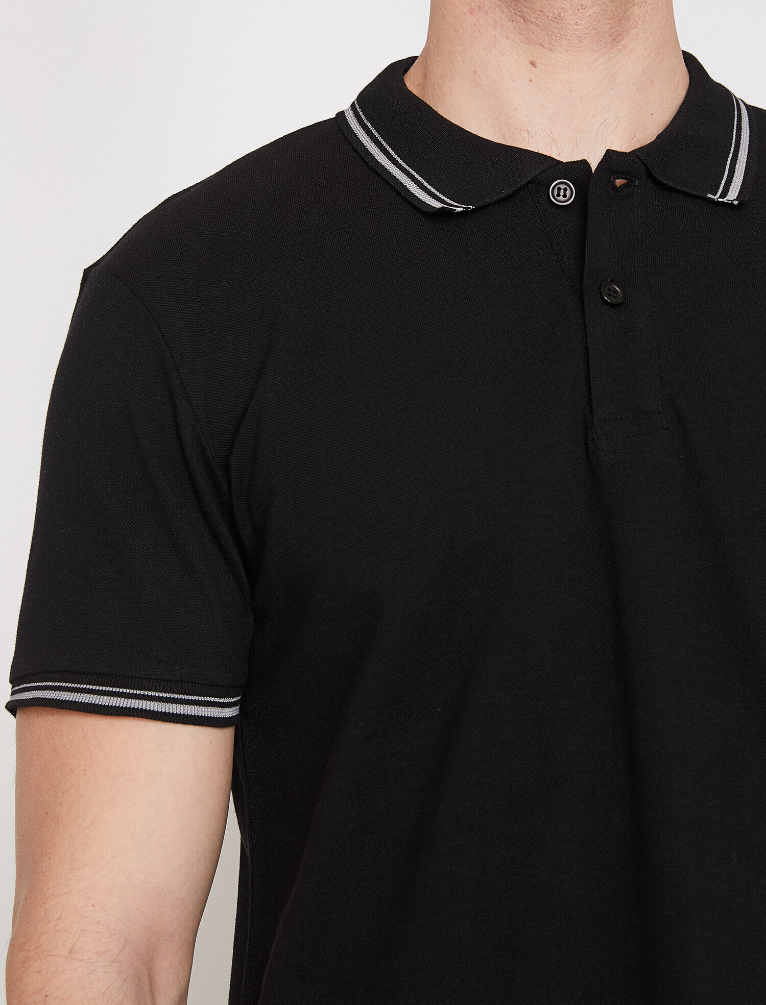   Polo Yaka Tişört Dar Kesim