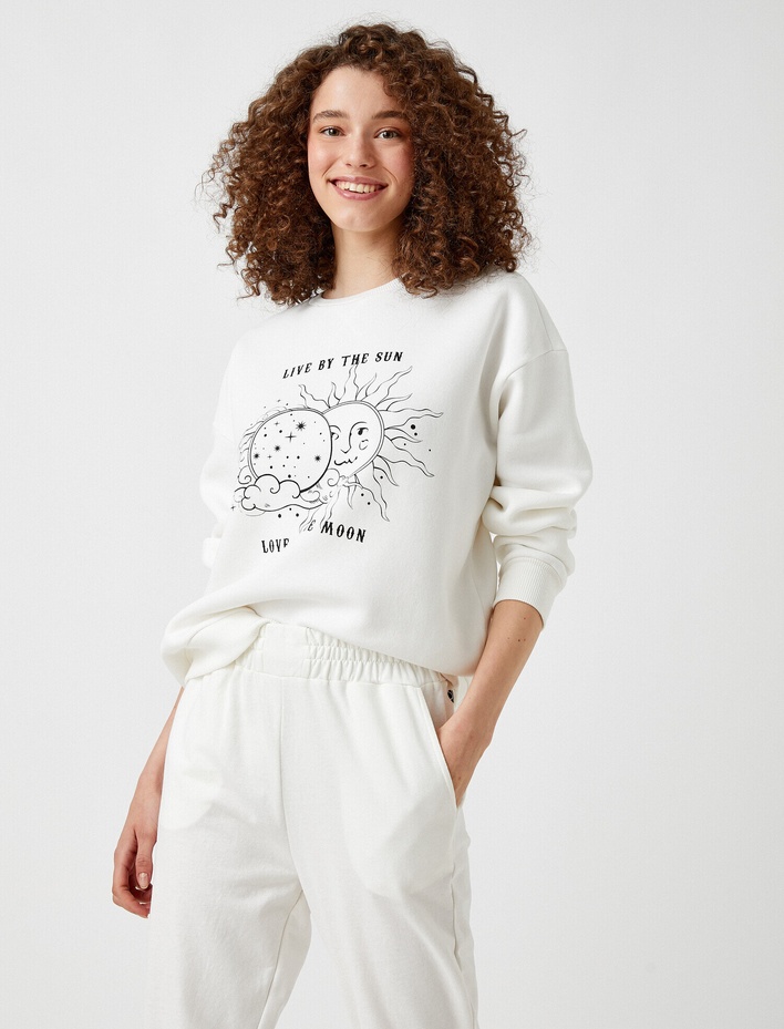  Baskılı Sweatshirt
