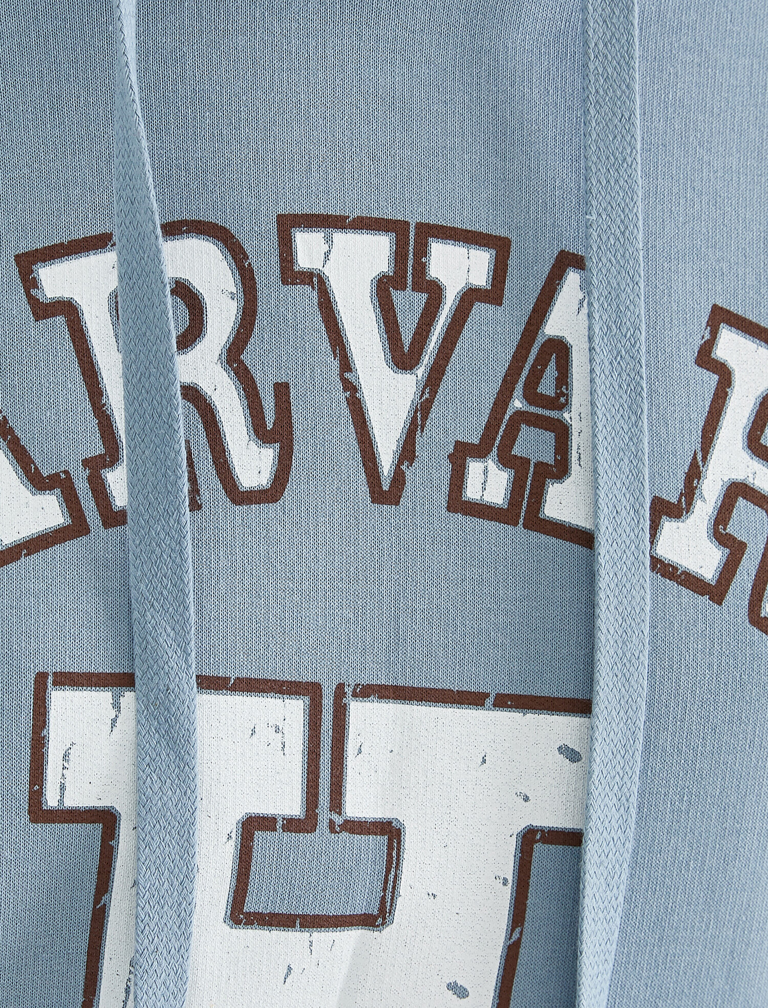   Uzun Kollu Yazı Baskılı Kapüşonlu Sweatshirt Harvard Lisanslı