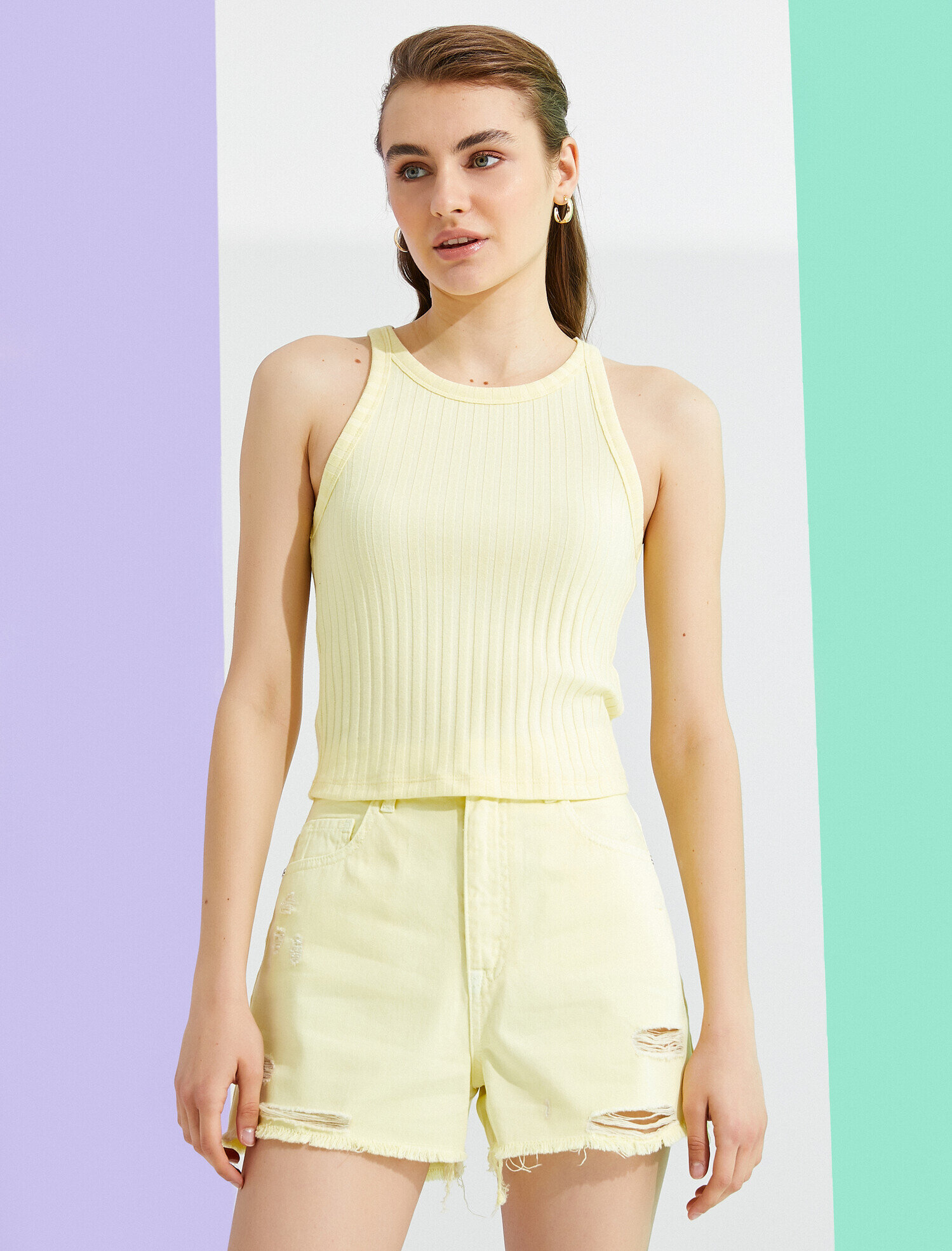   Fitilli Atlet Halter Yaka