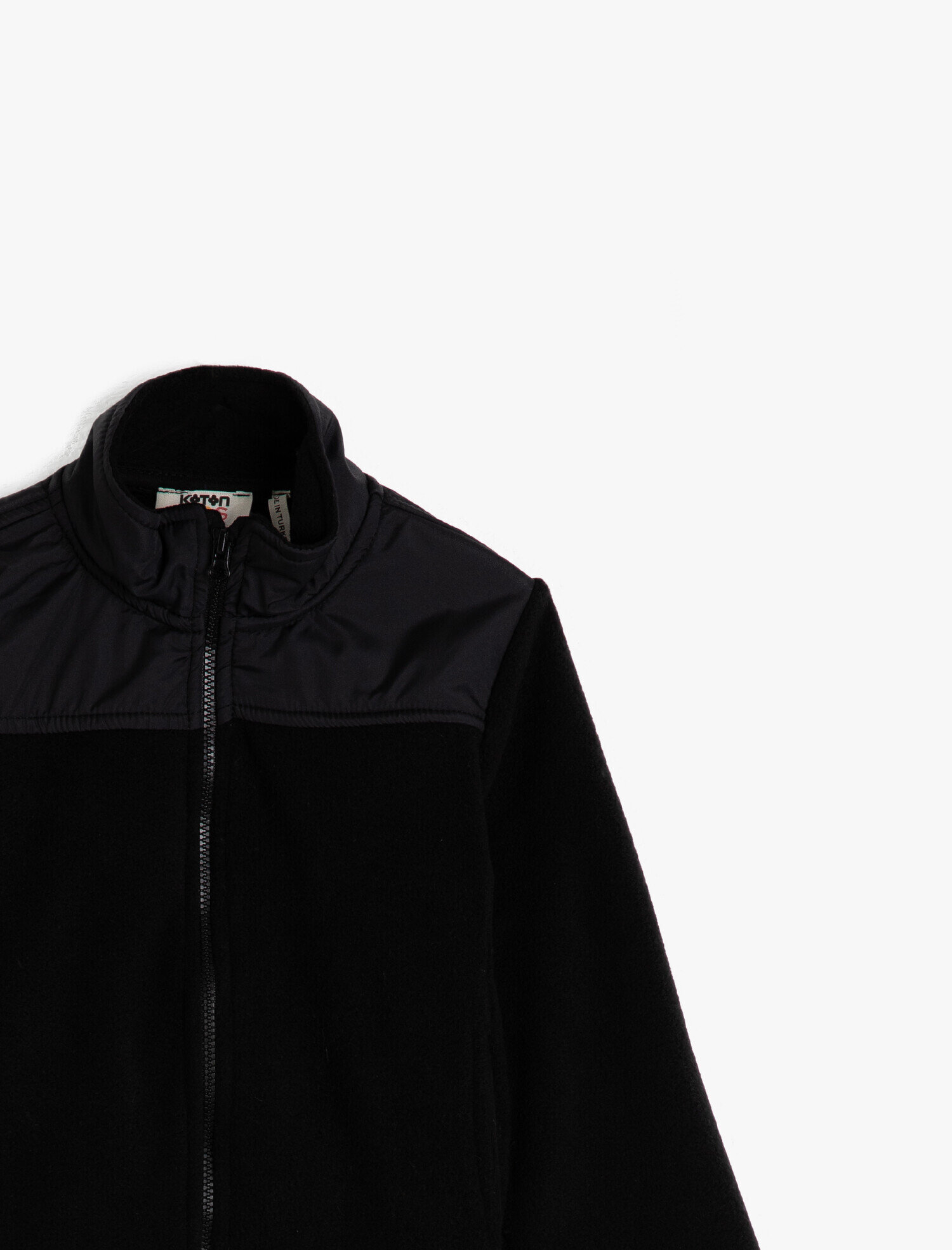  Erkek Çocuk Yüksek Yaka Fermuarlı Sweatshirt