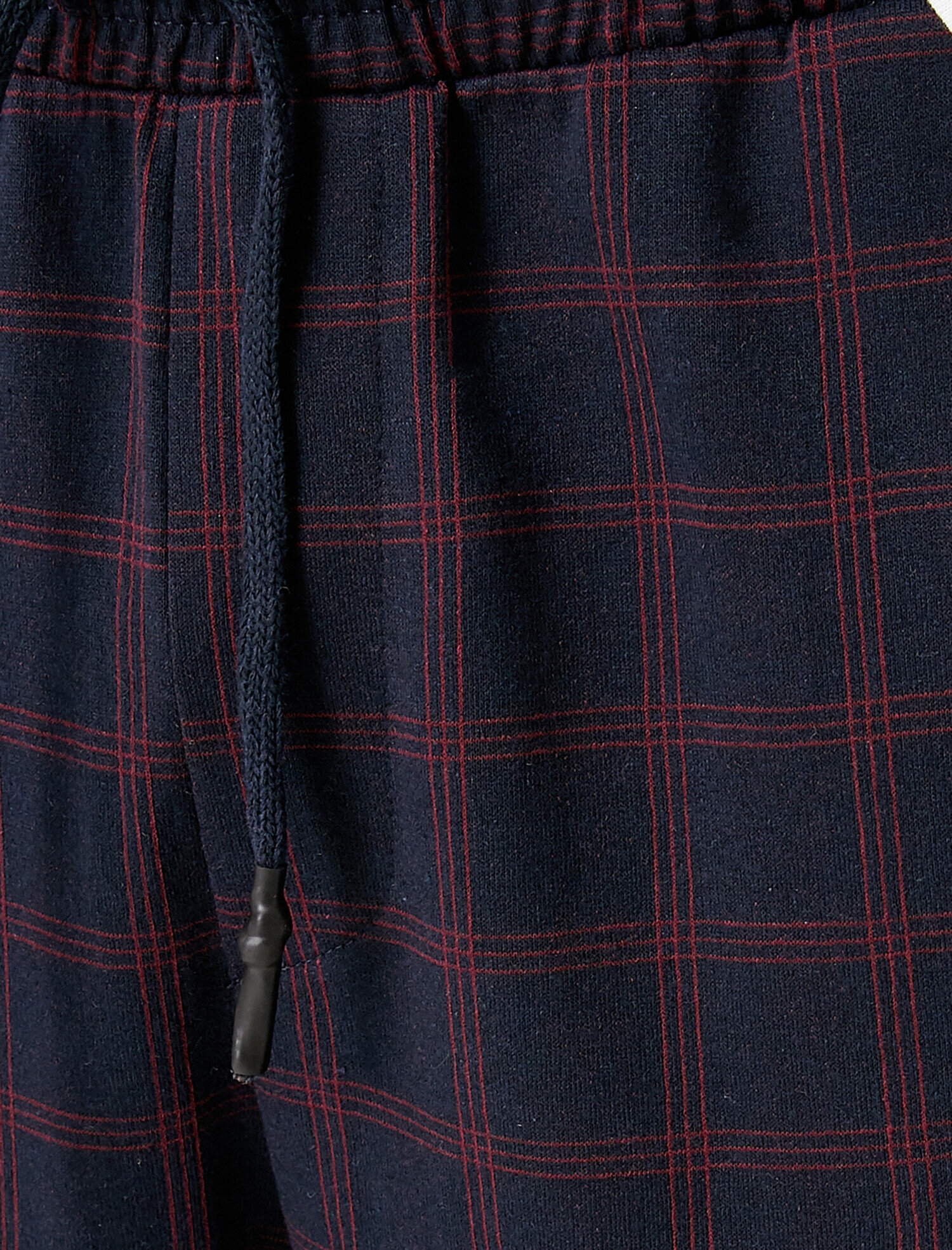   Kareli Eşofman Altı Pamuklu