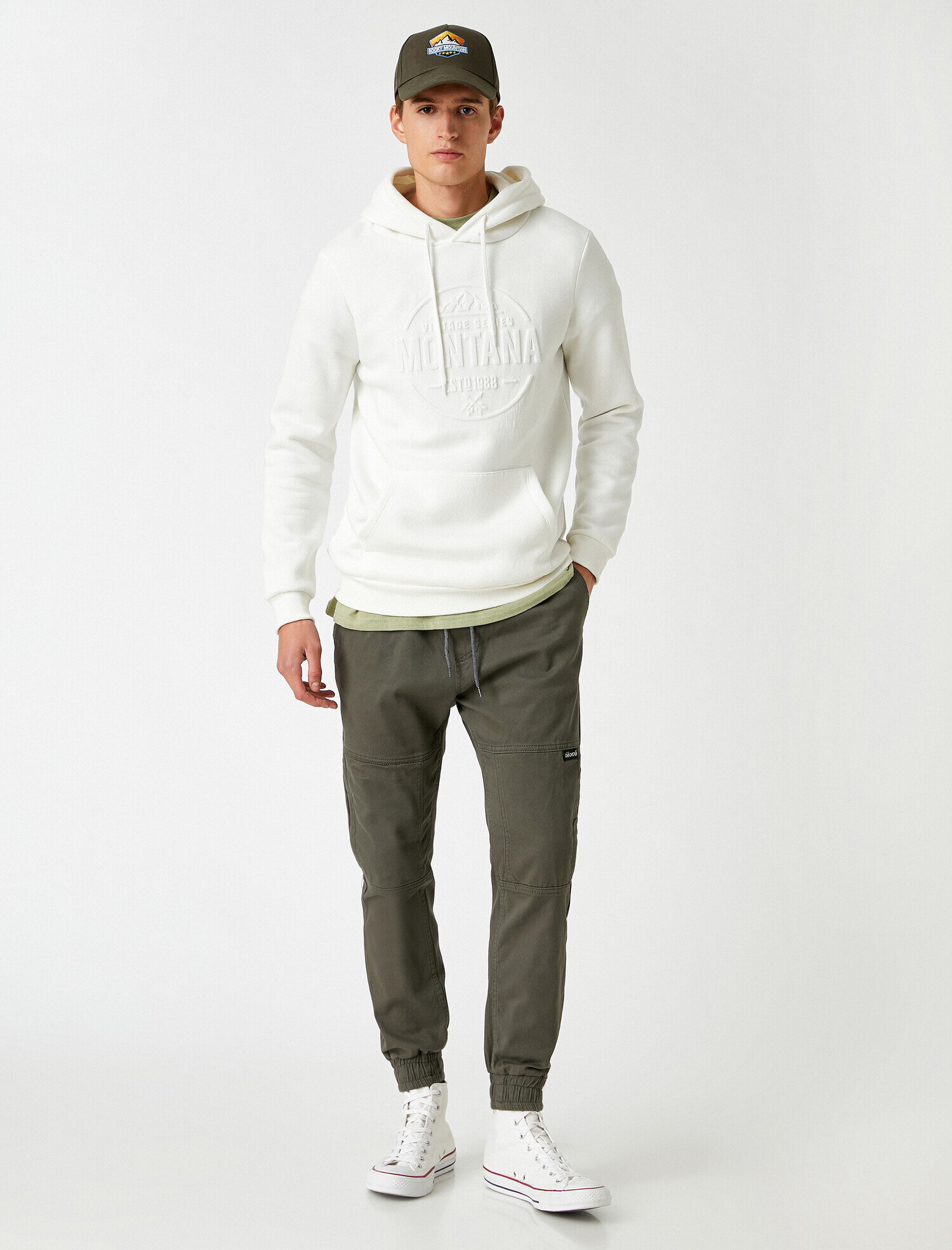 Jogger Gabardin Chino Pantolon