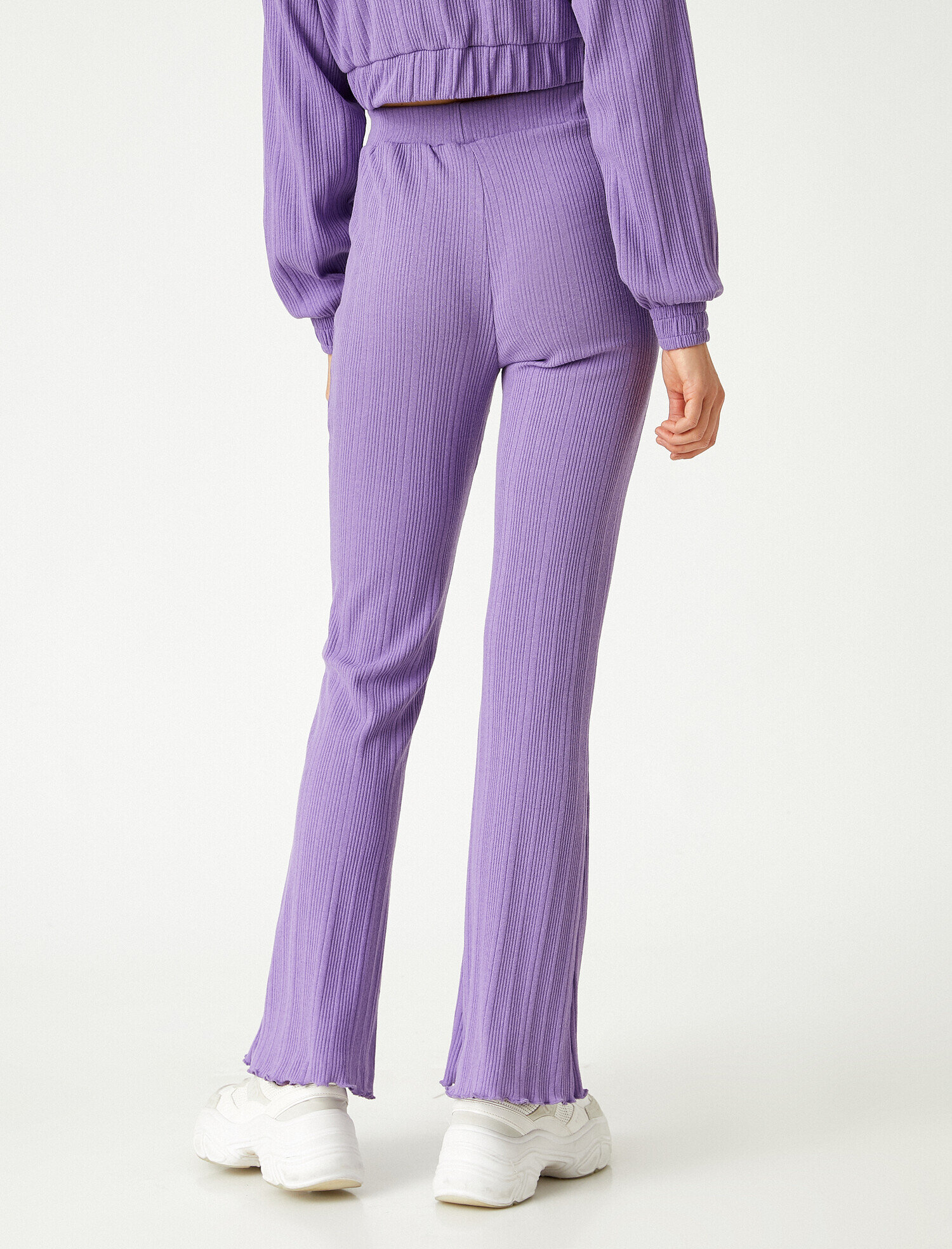   İspanyol Paça Pantolon Yüksek Bel