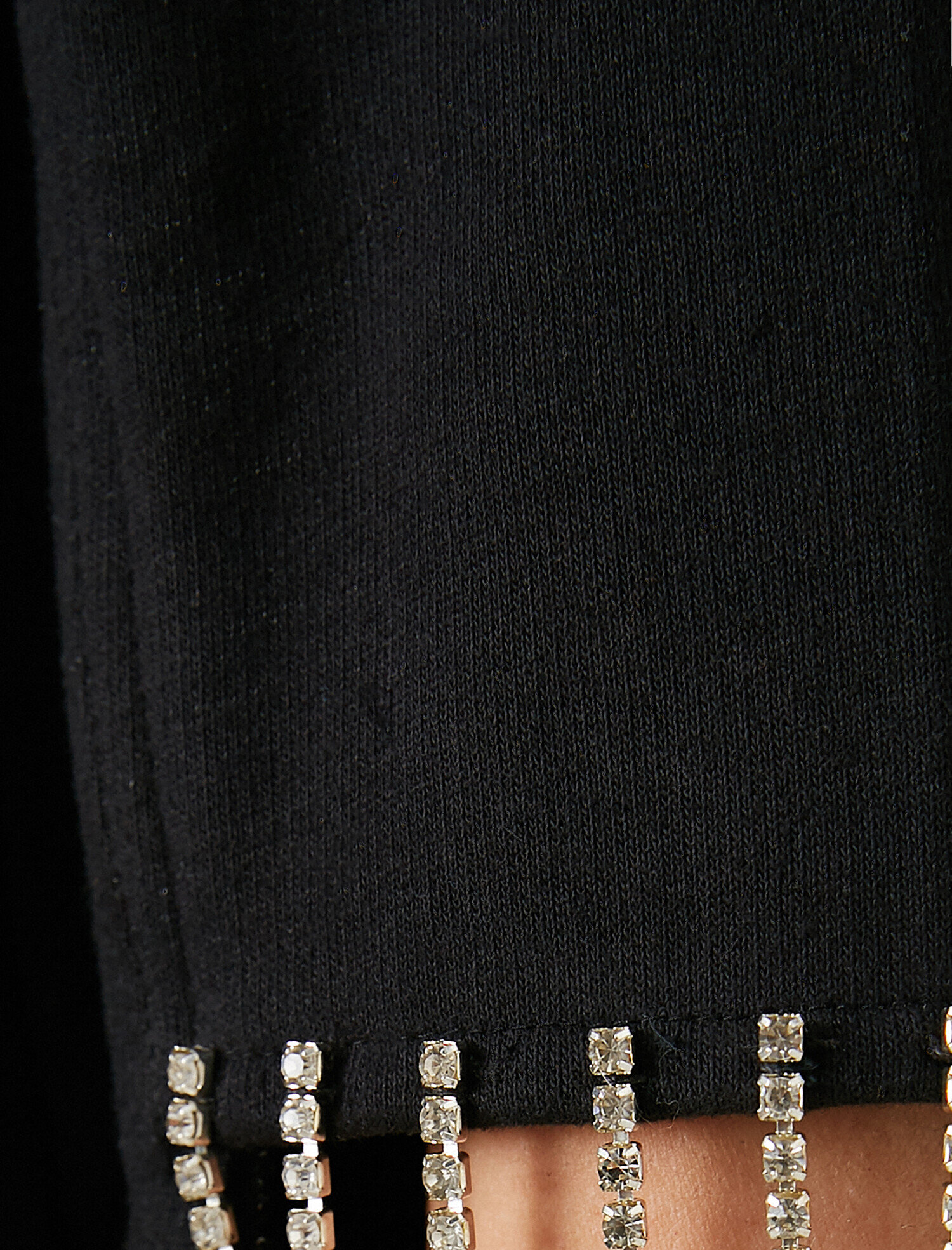   Organik Pamuklu Taşlı Pencere Detaylı Sweatshirt