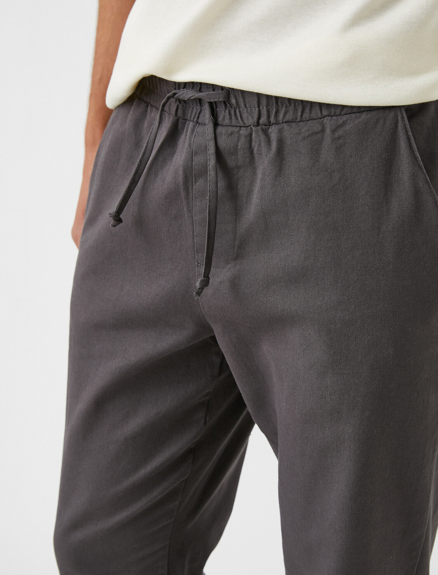   Tapered Fit Gabardin Pantolon