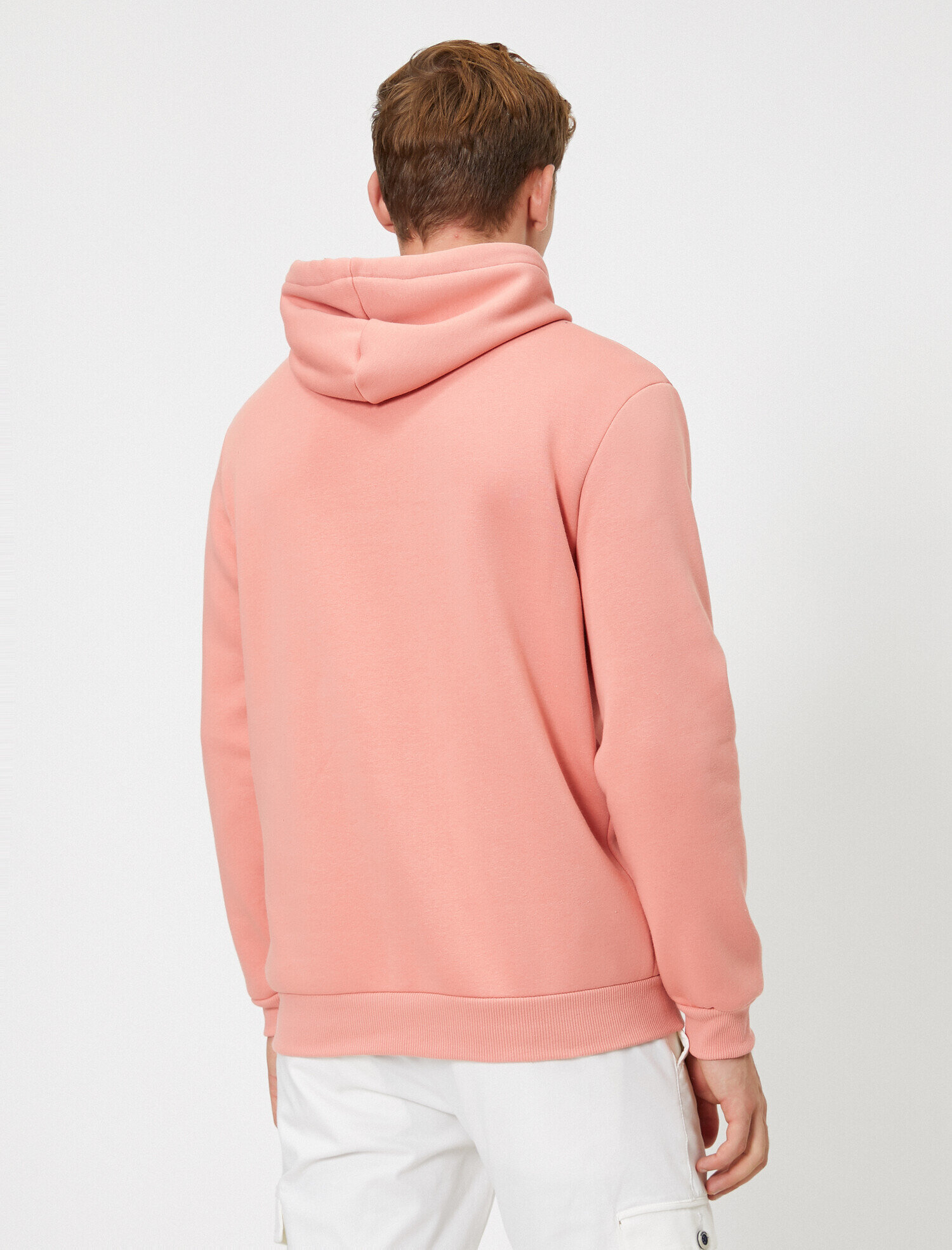   Kapüşonlu İşleme Detaylı Uzun Kollu Sweatshirt