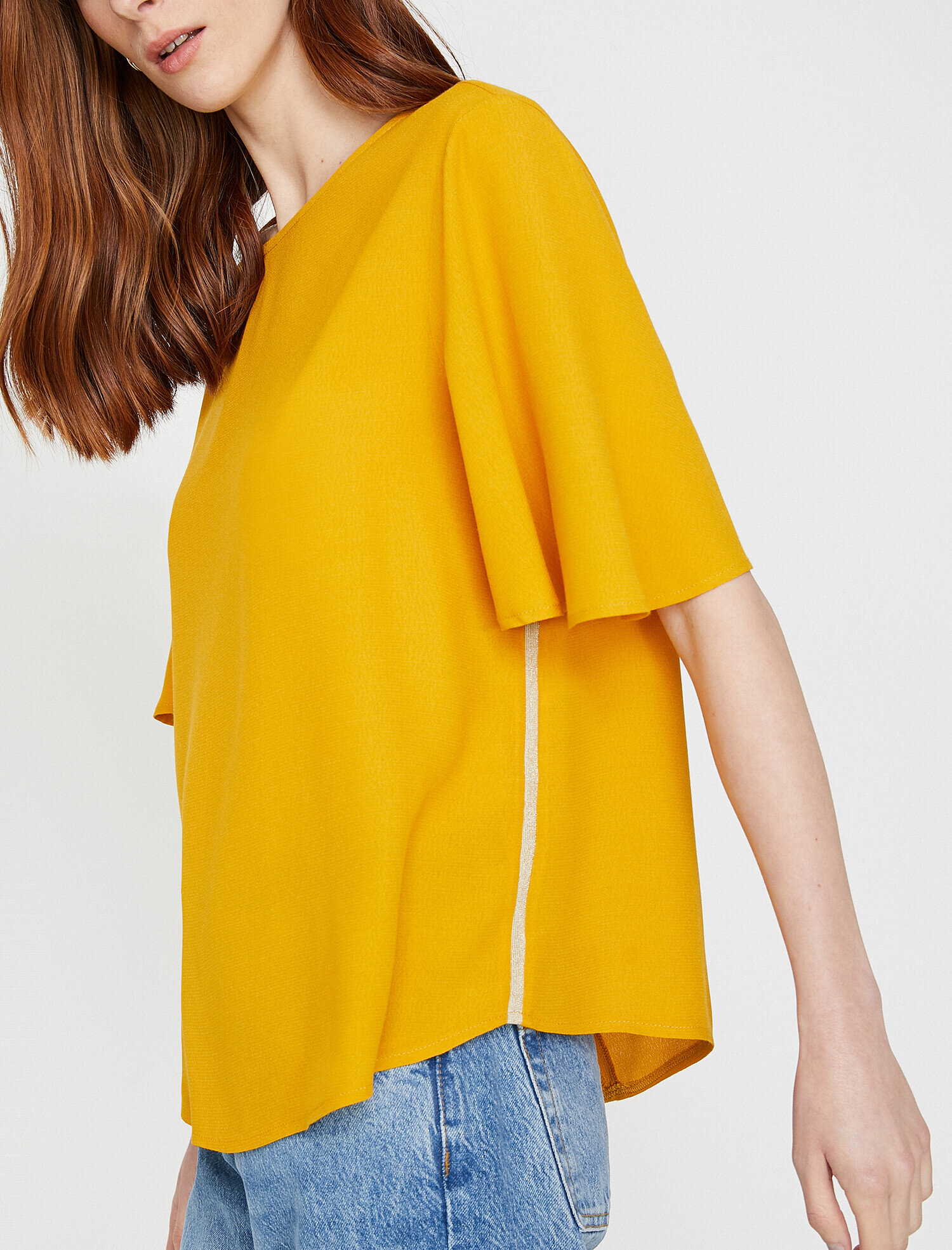   Şerit Detaylı Bluz