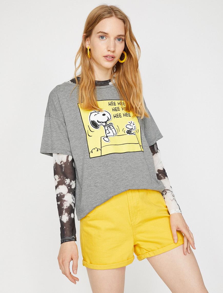   Snoopy Lisanslı Baskılı Tişört