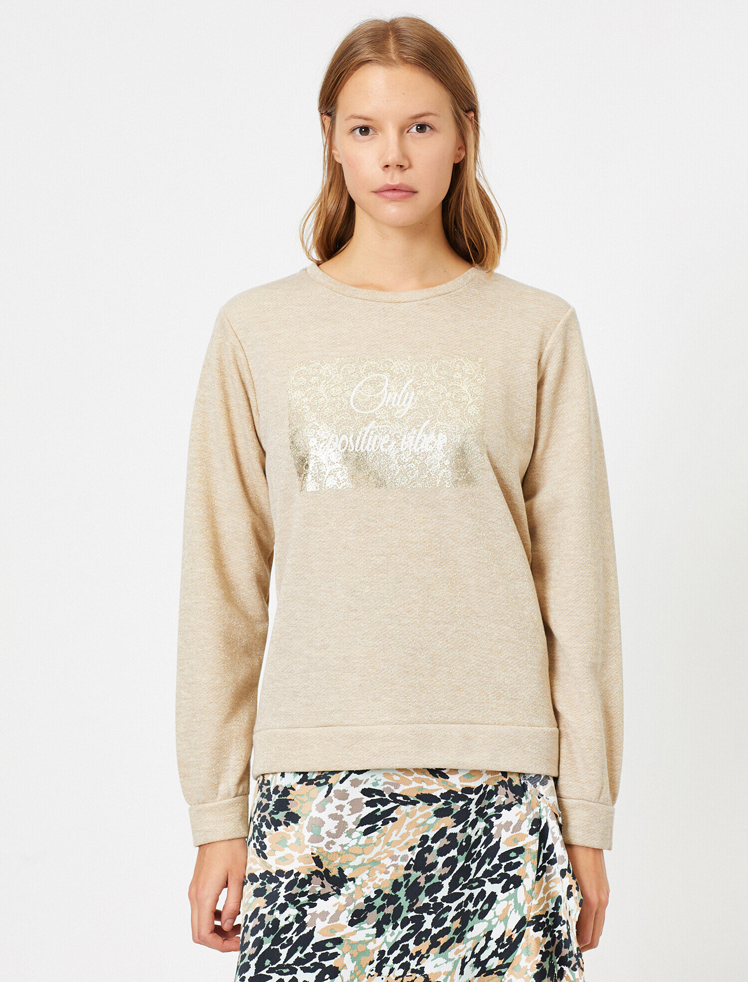 Yazılı Baskılı Sweatshirt