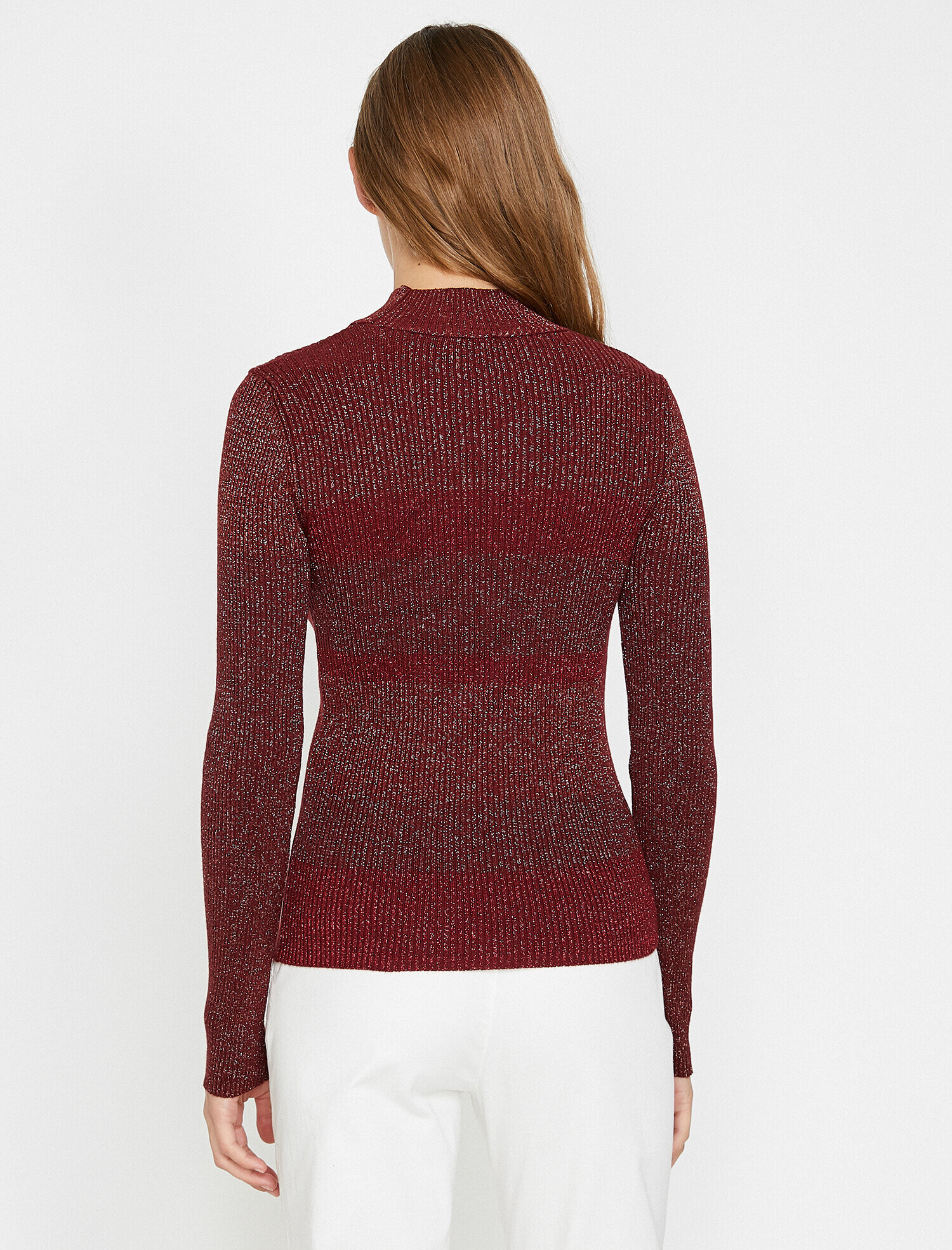   Yüksek Yaka Triko Kazak