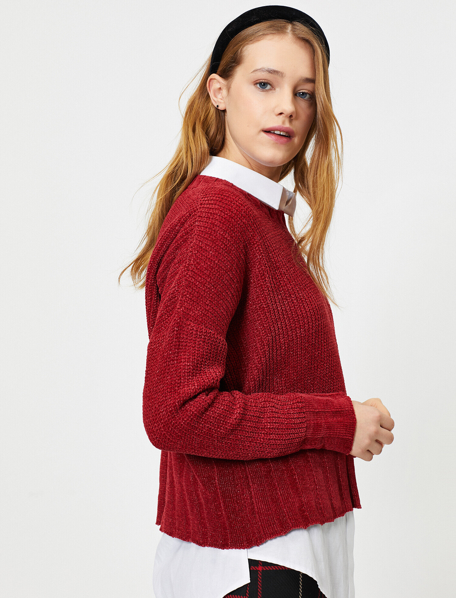   Örgülü Triko Kazak