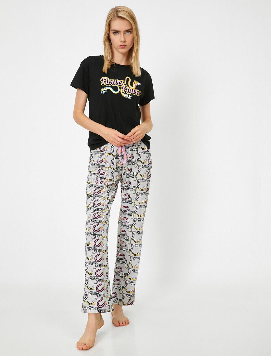   Pamuklu Power Puff Girls Lisanslı Pijama Takımı