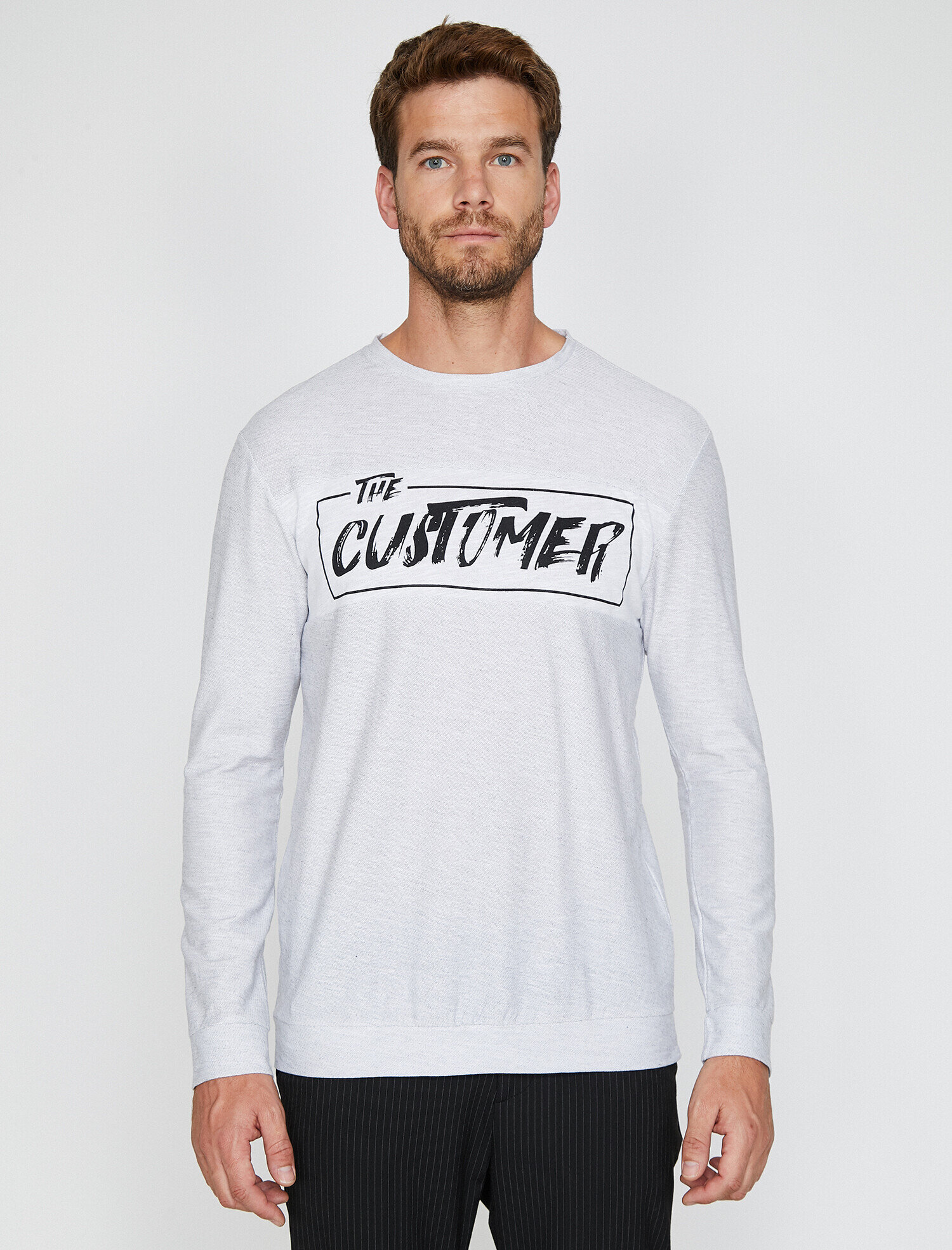   Baskılı Uzun Kollu Tişört