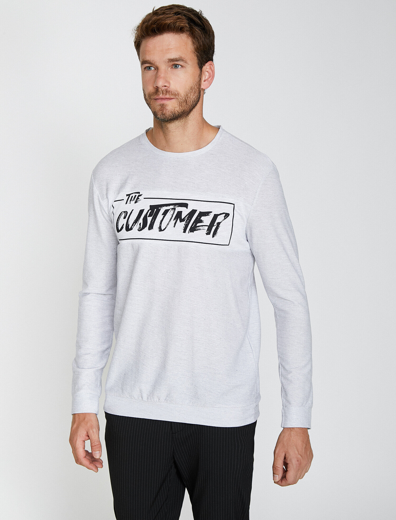   Baskılı Uzun Kollu Tişört