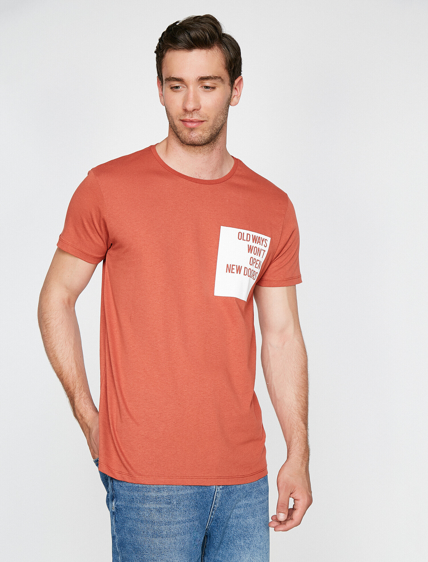 Baskılı Tişört Kısa Kollu