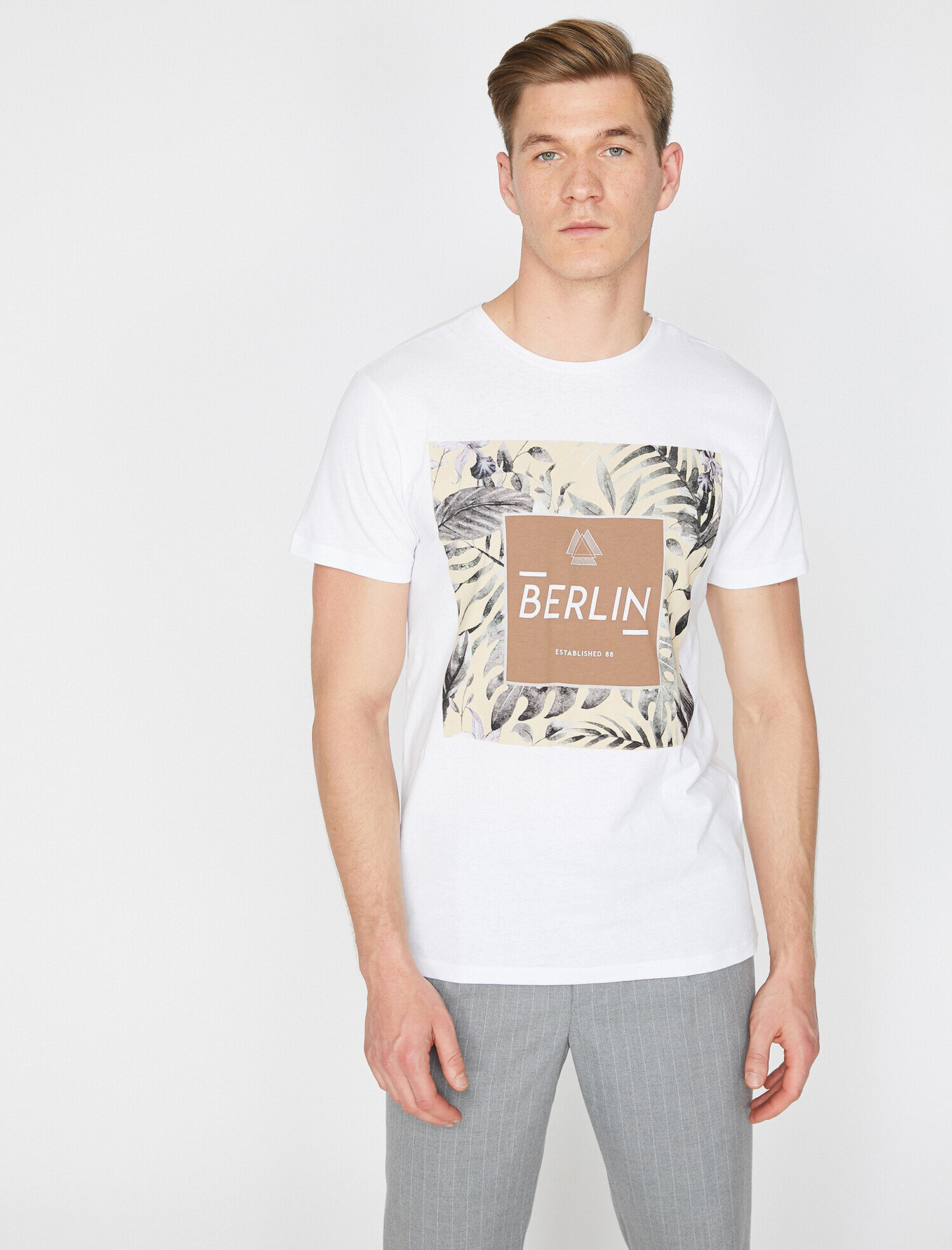   Baskılı Tişört Kısa Kollu