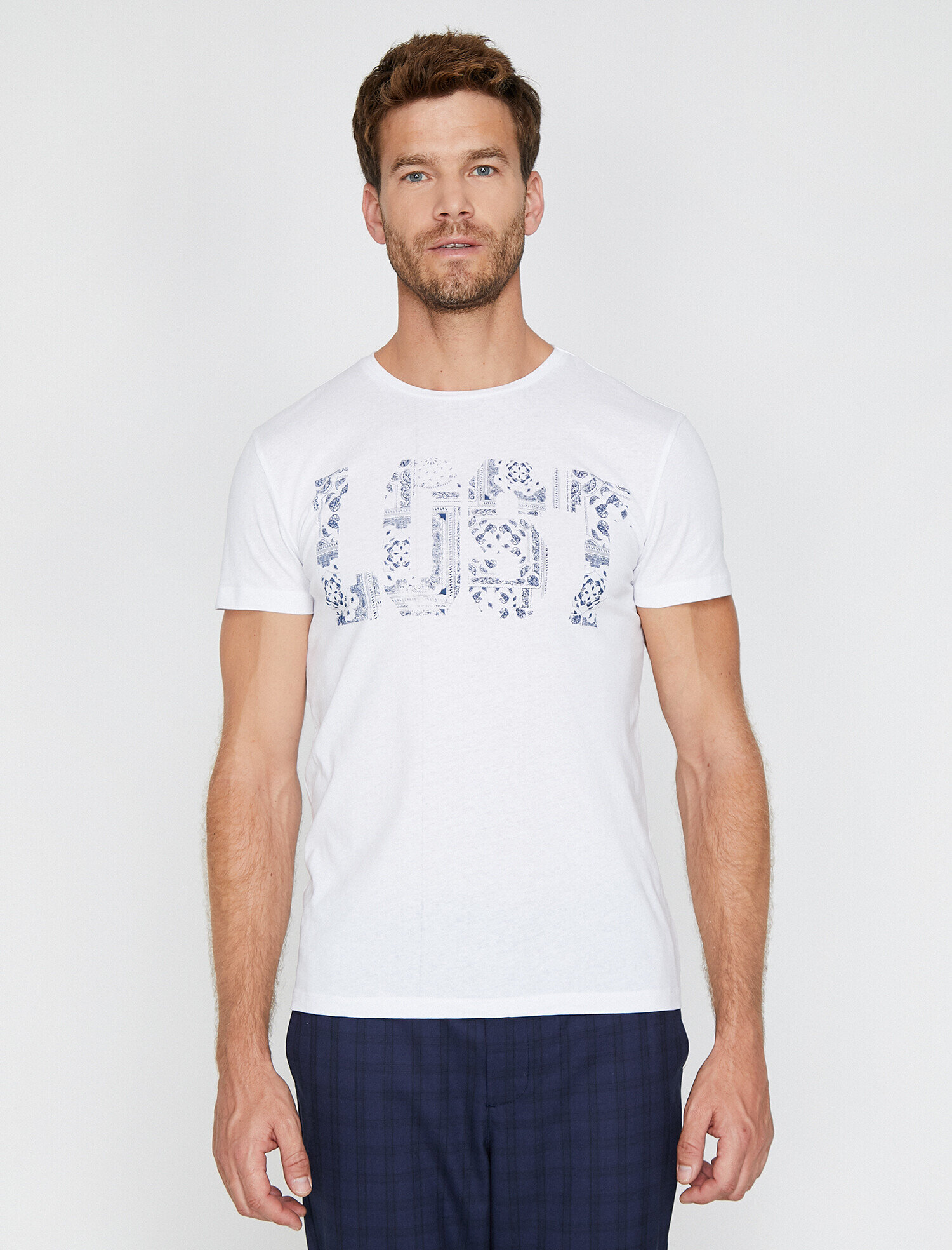   Baskılı Tişört Kısa Kollu