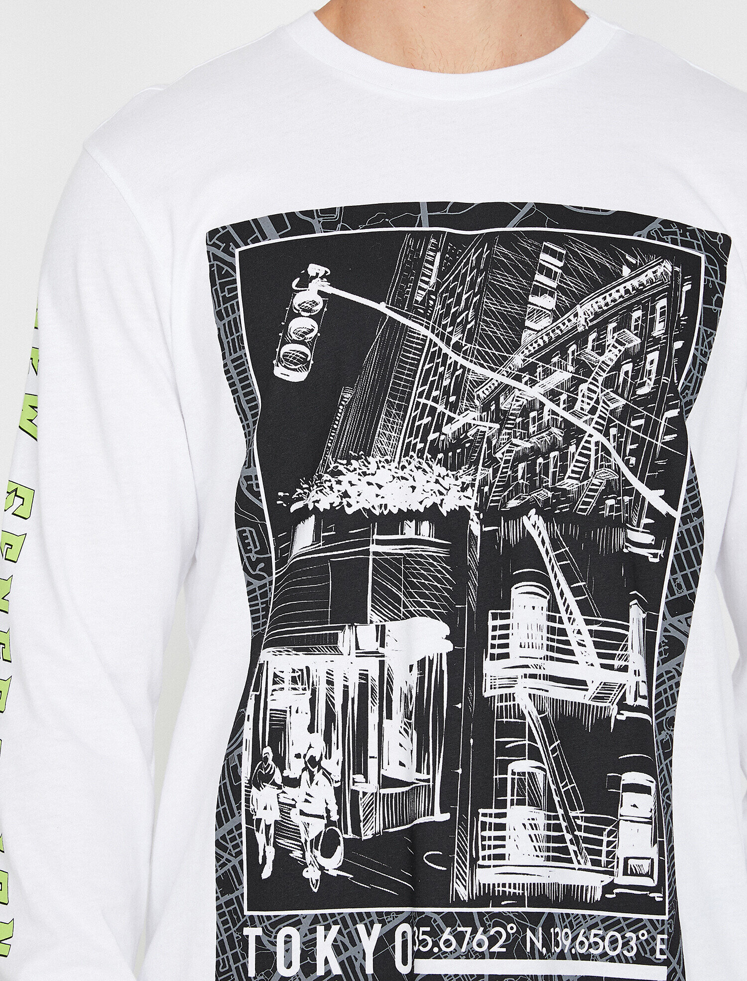   Baskılı Uzun Kollu Tişört