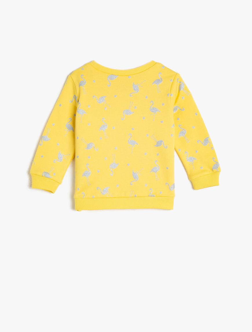  Kız Bebek Sim Detaylı Sweatshirt