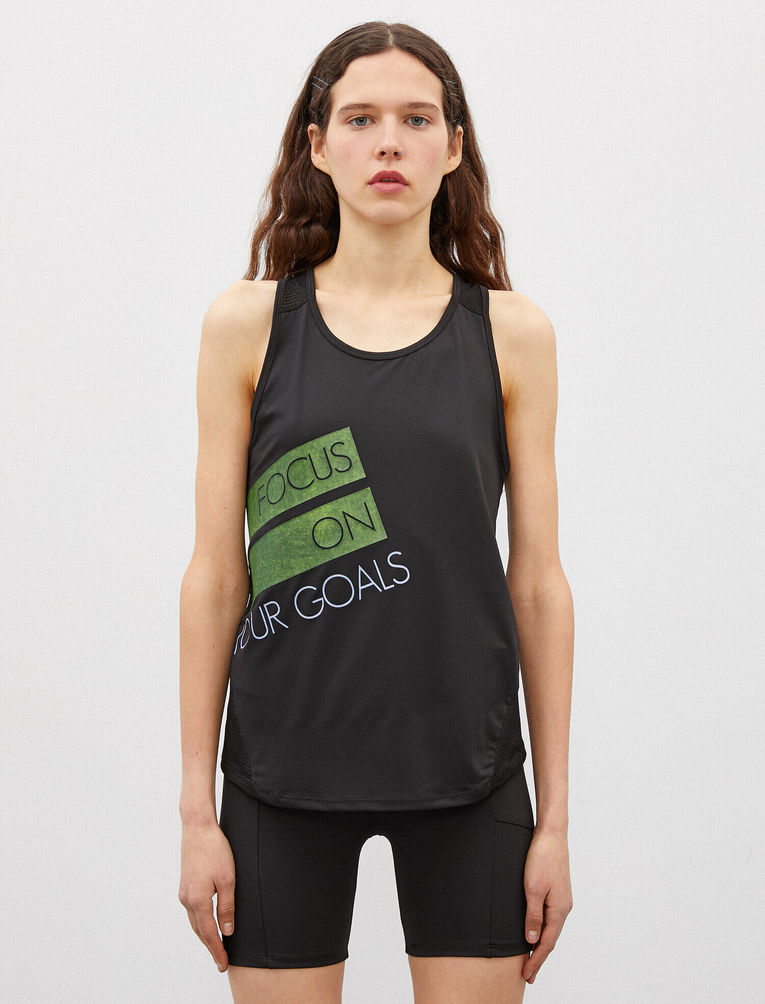 Slogan Baskılı Spor Atlet