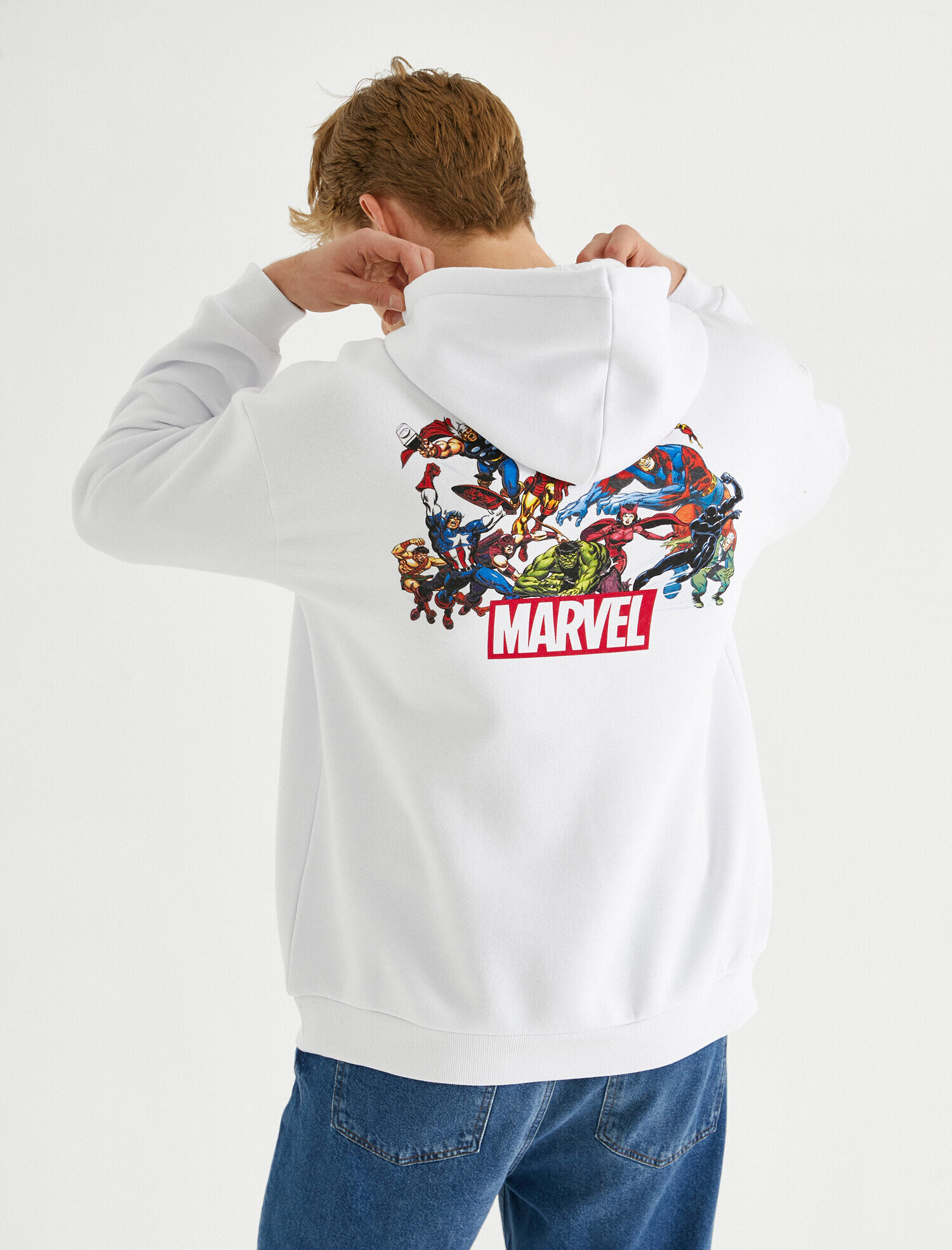   Marvel Oversize Sweatshirt Lisanslı Baskılı