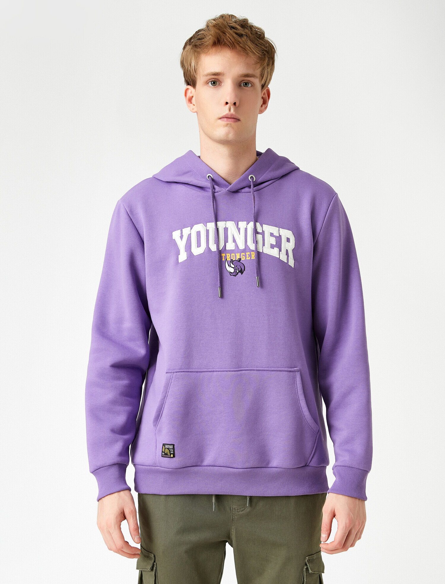   Kolej Baskılı Kapşonlu Sweatshirt