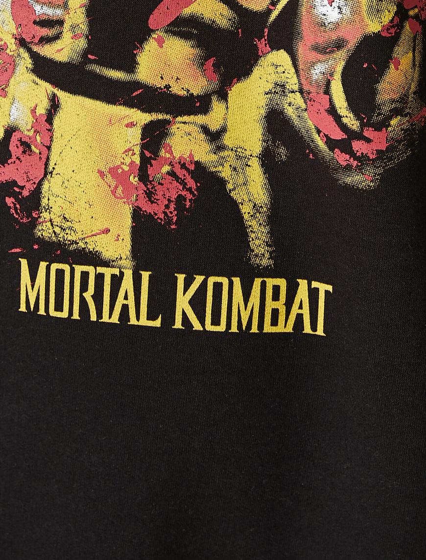  Mortal Kombat Oversize Kapşonlu Sweatshirt Lisanslı Baskılı
