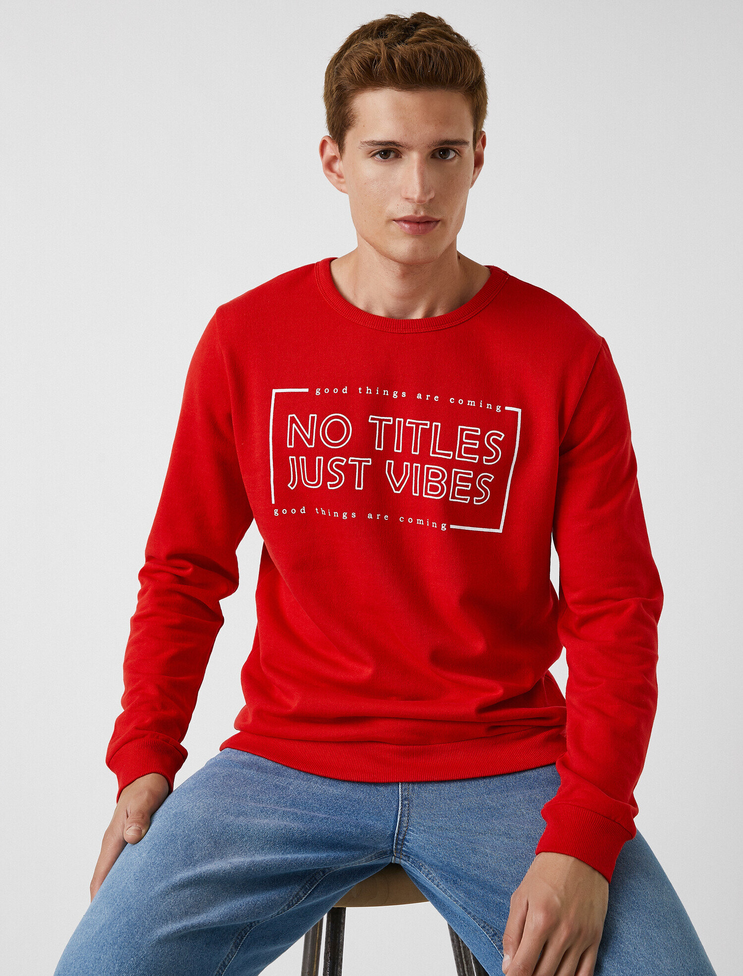   Slogan Baskılı Kazak