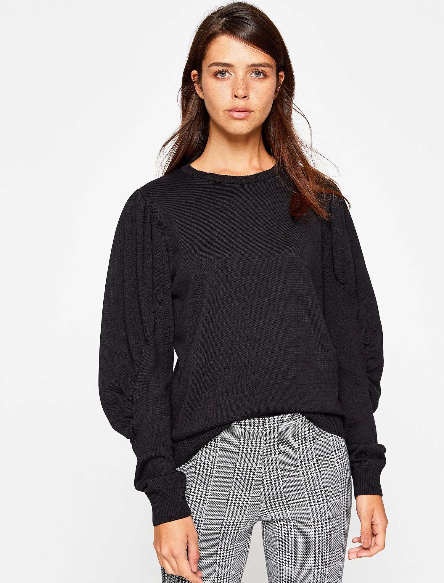 Bisiklet Yaka Triko Kazak