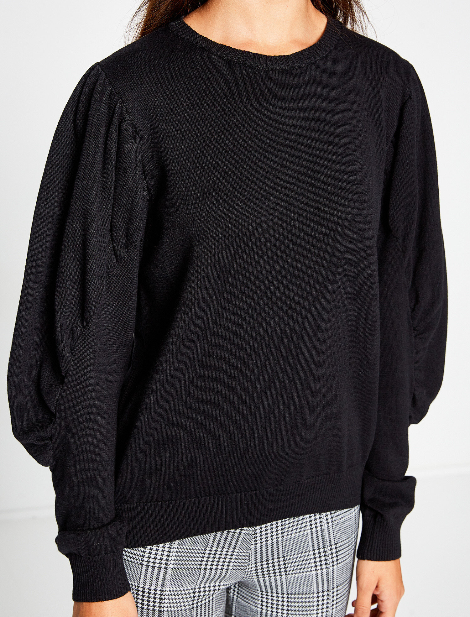 Bisiklet Yaka Triko Kazak