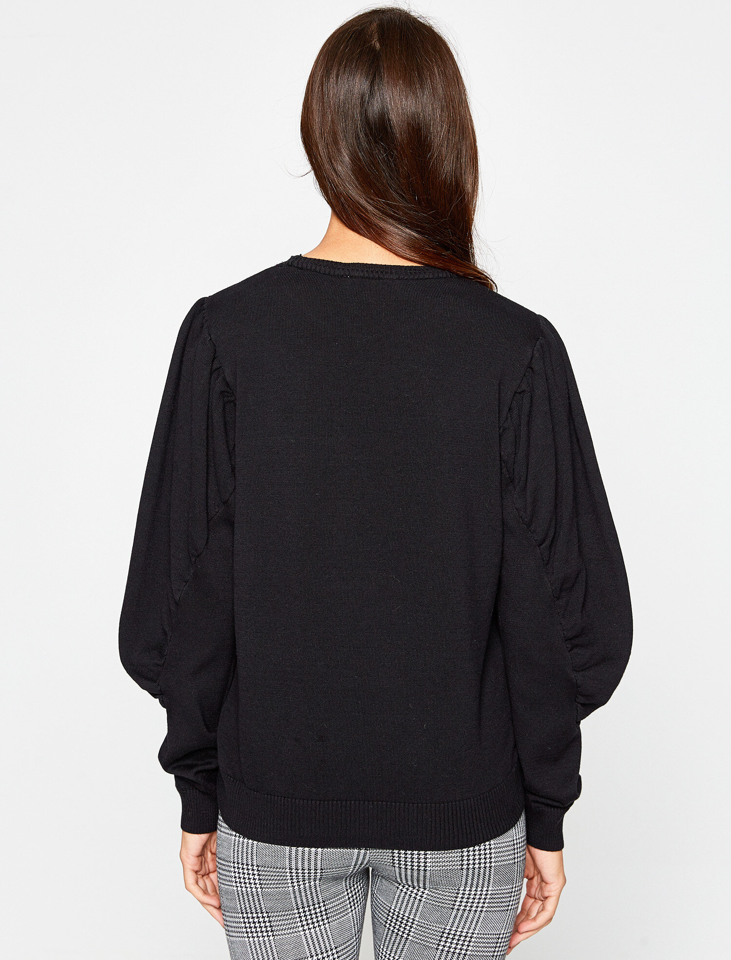 Bisiklet Yaka Triko Kazak