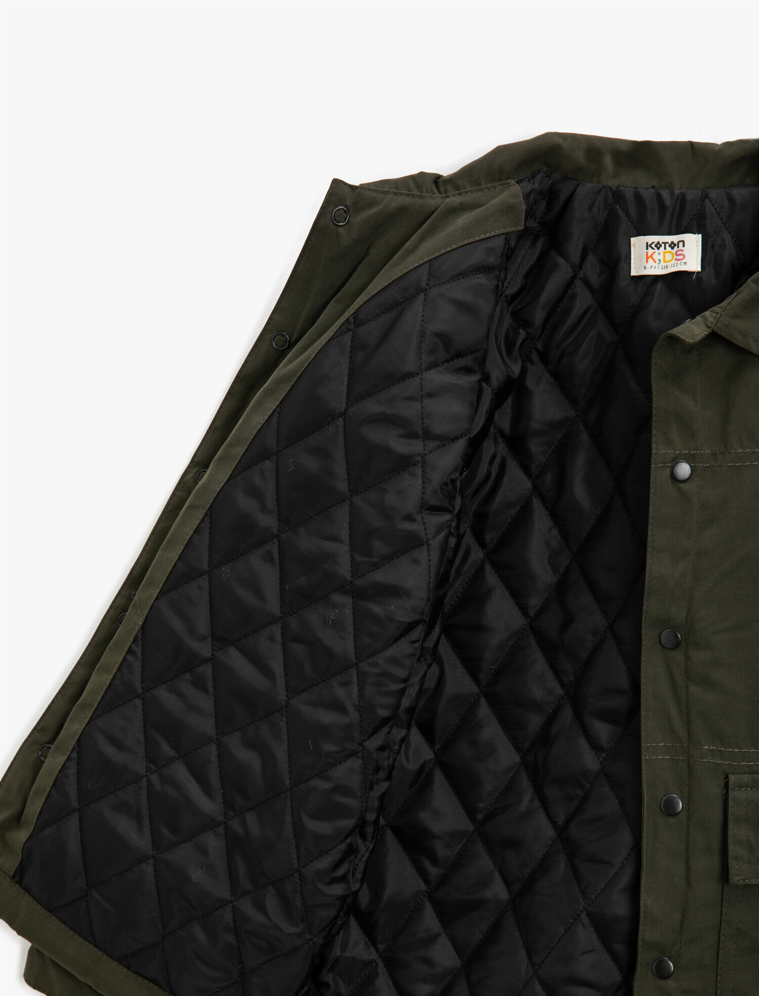 Erkek Çocuk Düğmeli Cepli Gömlek Yaka Kaban